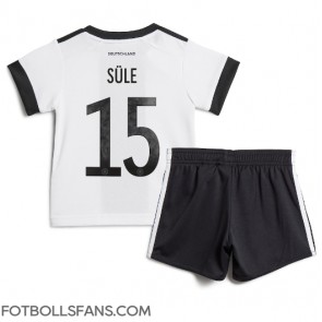Tyskland Niklas Sule #15 Replika Hemmatröja Barn VM 2022 Kortärmad (+ Korta byxor)